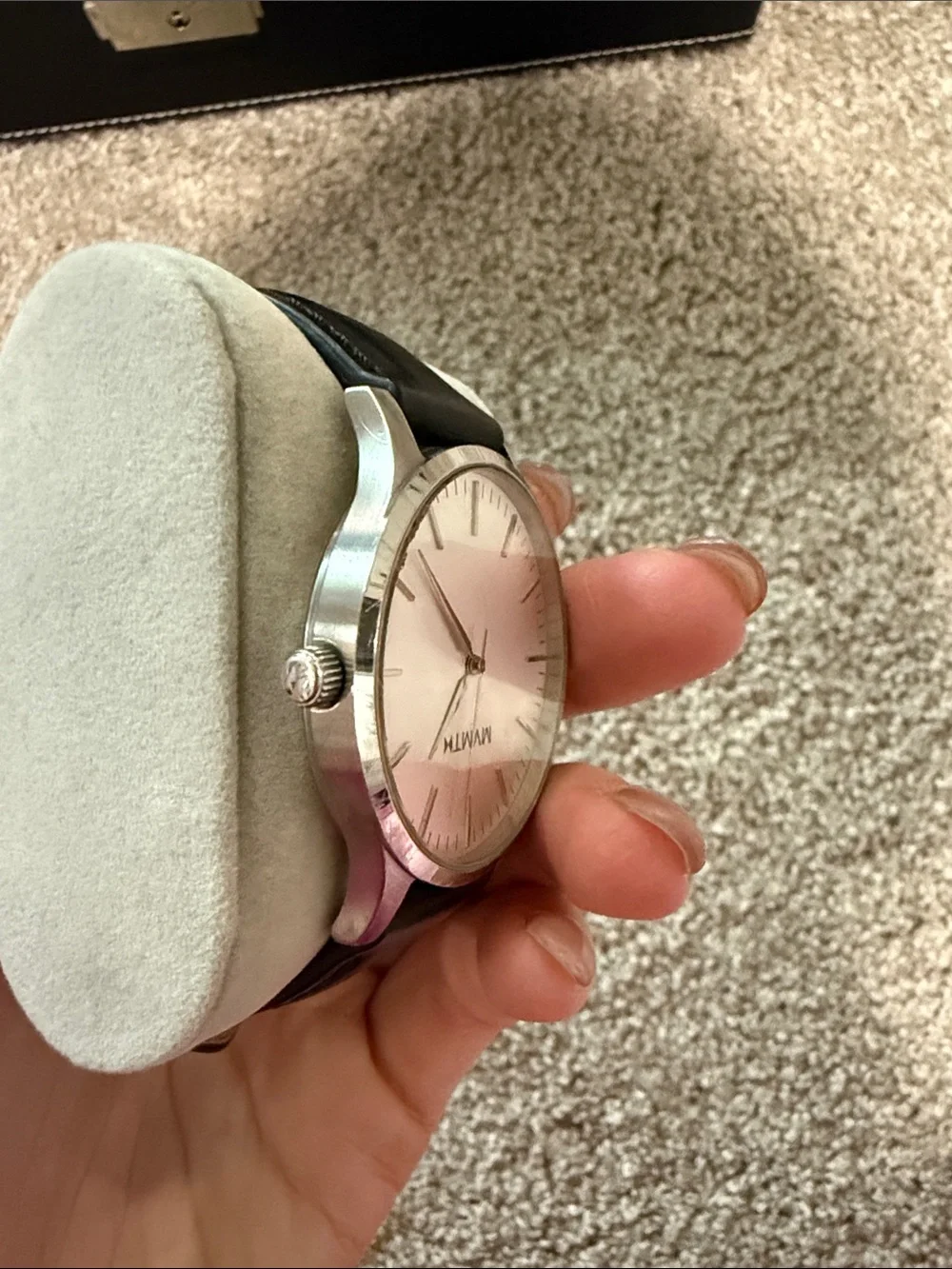 MVMT Men's Minimalist Watch in Silver and Black